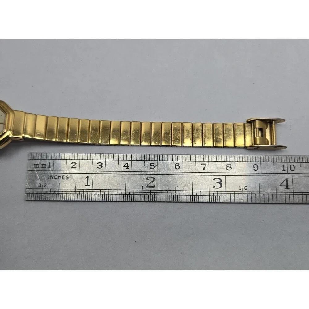Pierre Cardin Vintage Womens Gold Tone Octagon Dress Watch Dainty New Battery